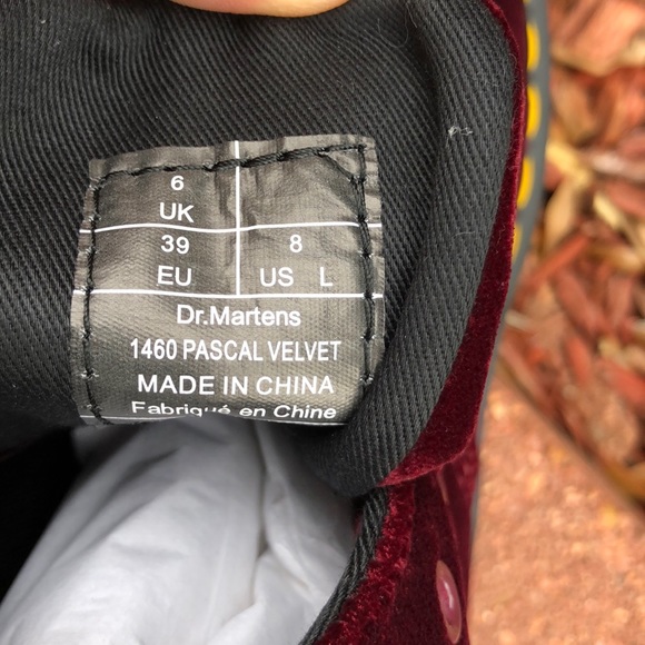 Dr.martens 1460 pascalvelvet plush women’s - Picture 8 of 11